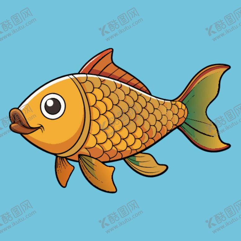 编号：70930412040609333249【酷图网】源文件下载-卡通风格草鱼
