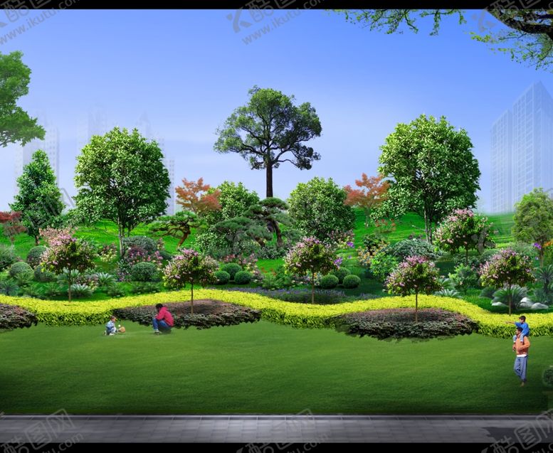 编号：12248909220011154488【酷图网】源文件下载-厂区VD型绿化效果图