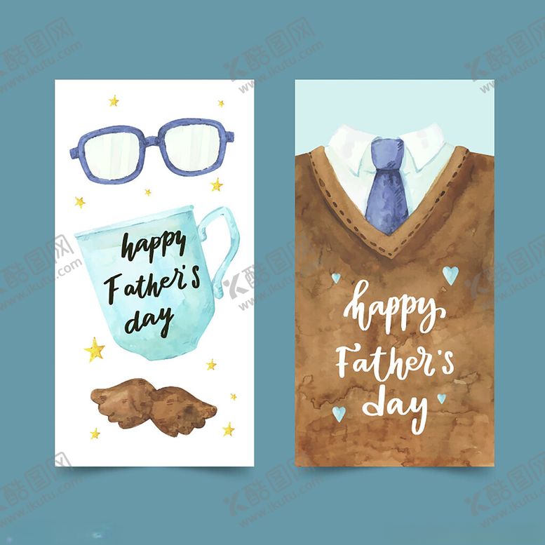 编号：34974809220033368125【酷图网】源文件下载-父亲节贺卡设计