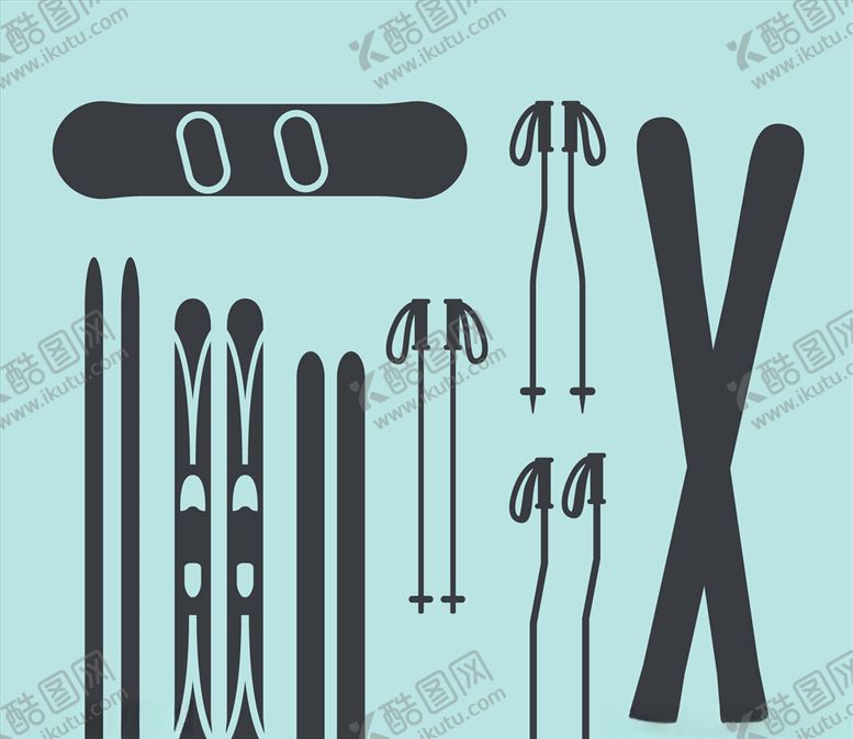 编号：23741309210347373910【酷图网】源文件下载-冬季运动剪影