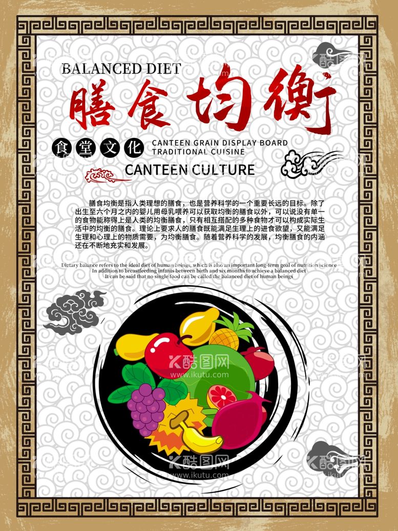 编号：23805112031807091920【酷图网】源文件下载-食堂文化墙宣传展板文明用餐