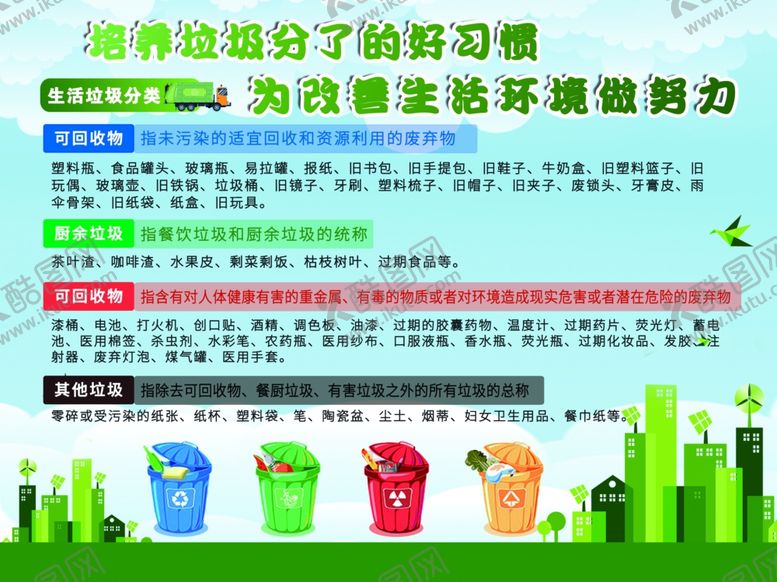 编号：25660006280003138986【酷图网】源文件下载-垃圾分类