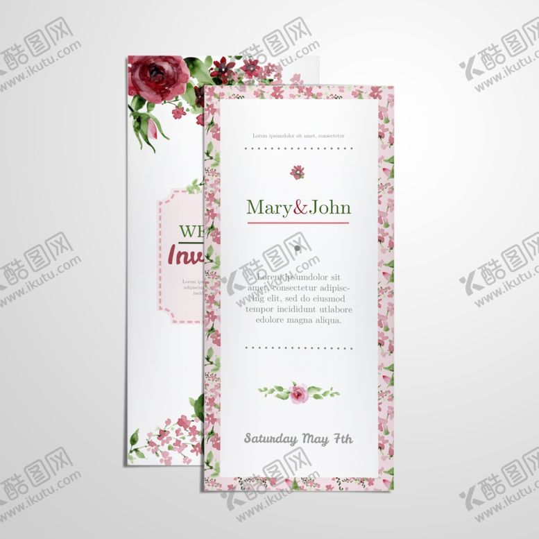 编号：80173010052349421649【酷图网】源文件下载-婚礼邀请卡片样机