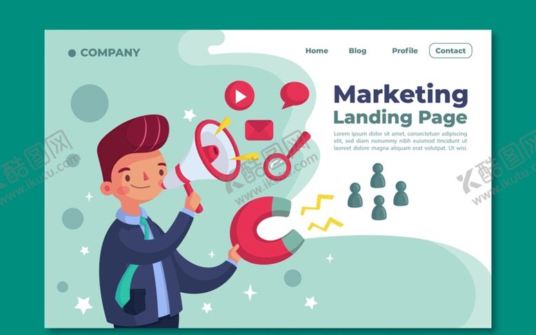 编号：46371209290817529706【酷图网】源文件下载-营销网站登录页