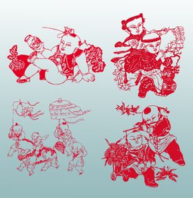 传统剪纸作品素材