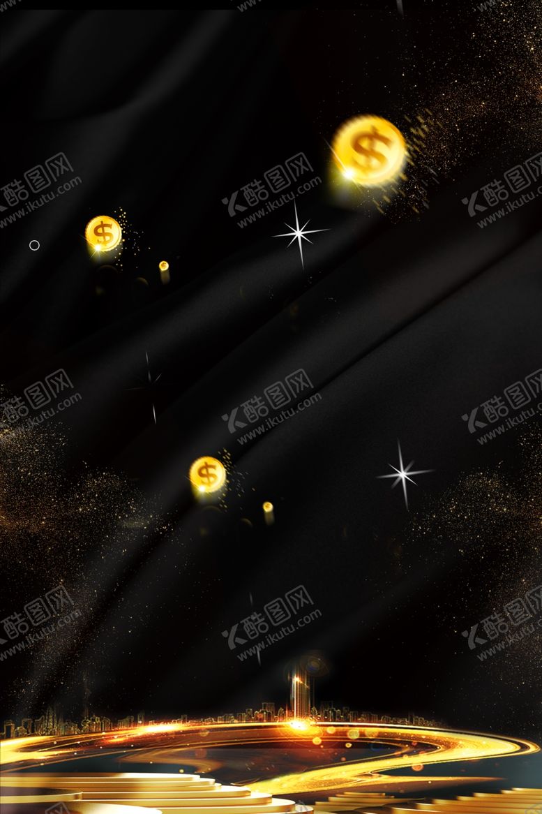 编号：60142210141207315264【酷图网】源文件下载-黑金背景
