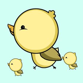 卡通简笔画小鸡