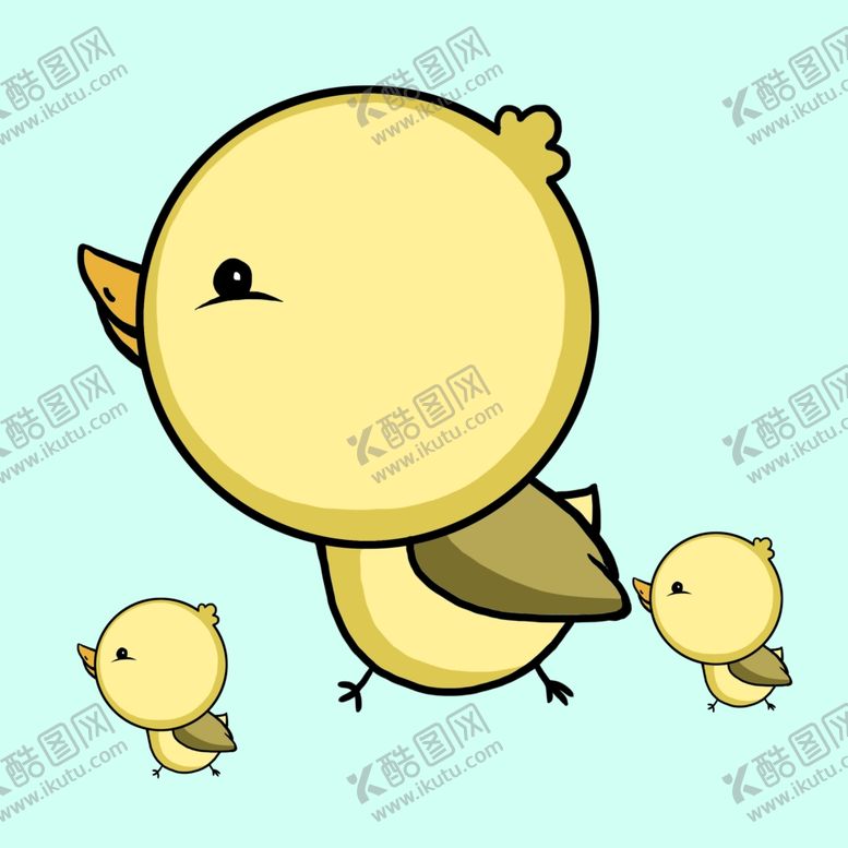 编号：83308410290253024372【酷图网】源文件下载-卡通简笔画小鸡