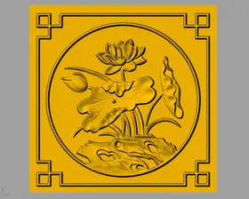 CAD浮雕装饰画立体模型室内设计3设计墙面