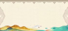 浅色复古中医医药主画面