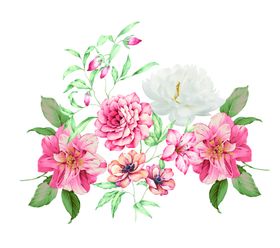手绘花