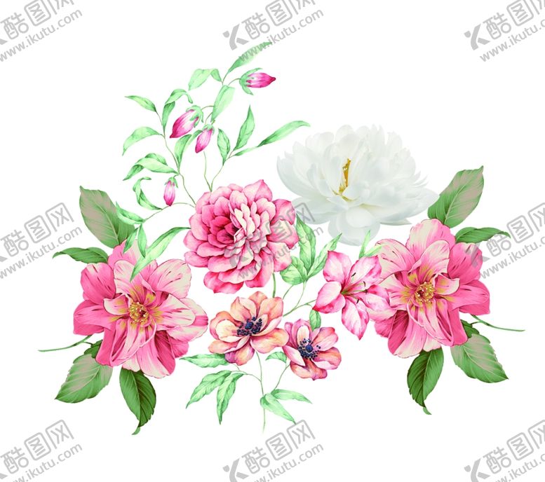 编号：96257007050104318570【酷图网】源文件下载-手绘花