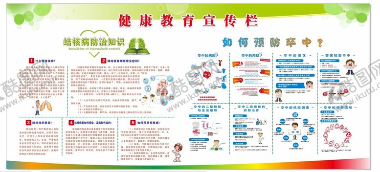 编号：71190710182130178691【酷图网】源文件下载-结核病预防脑卒中宣传栏