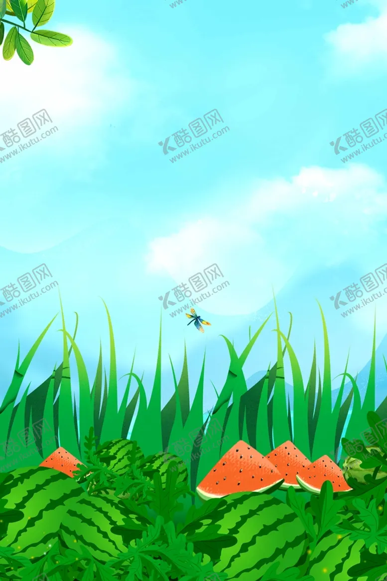编号：64891709151258118135【酷图网】源文件下载-夏天背景宣传页冰凉