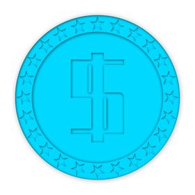 红色镂空金币