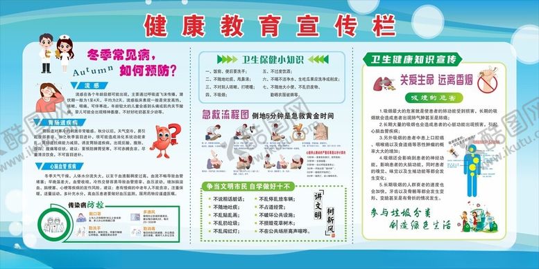 编号：79727011021443461013【酷图网】源文件下载-健康教育宣传栏