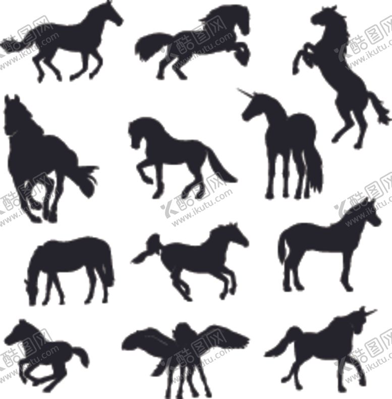 编号：88988309221647349681【酷图网】源文件下载-动物剪影