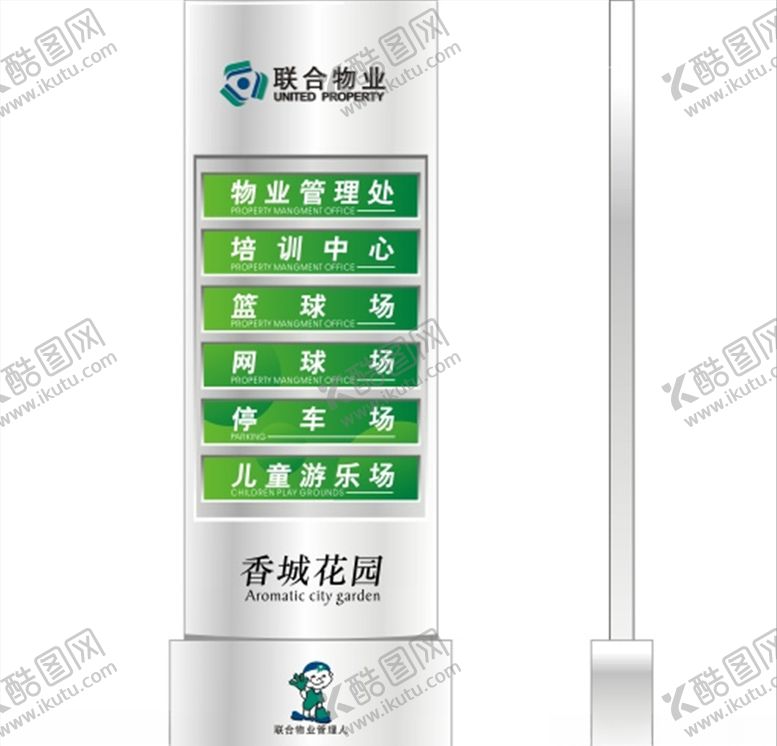 编号：50229009260805064673【酷图网】源文件下载-立式标识牌