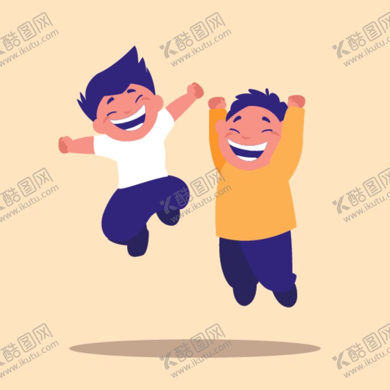 编号：43288610292259077822【酷图网】源文件下载-快乐人物孩子插画