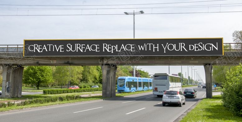 编号：78347809092336087779【酷图网】源文件下载-户外广告牌样机