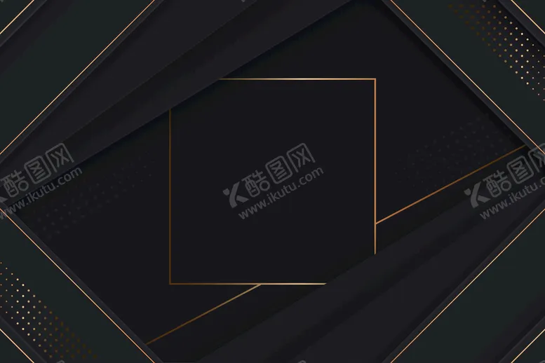 编号：82688611060548377327【酷图网】源文件下载-金色花纹黑色背景