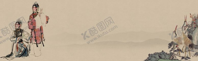 编号：44821201250311341431【酷图网】源文件下载-中国风水墨banner海报背景