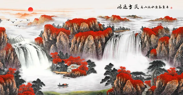编号：28848906241237187605【酷图网】源文件下载-山水画