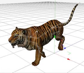 C4D模型 卡通老虎 