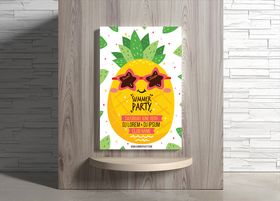 夏日海报特饮奶茶店挂画清凉