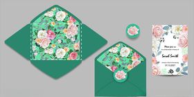 淡彩花卉卡片