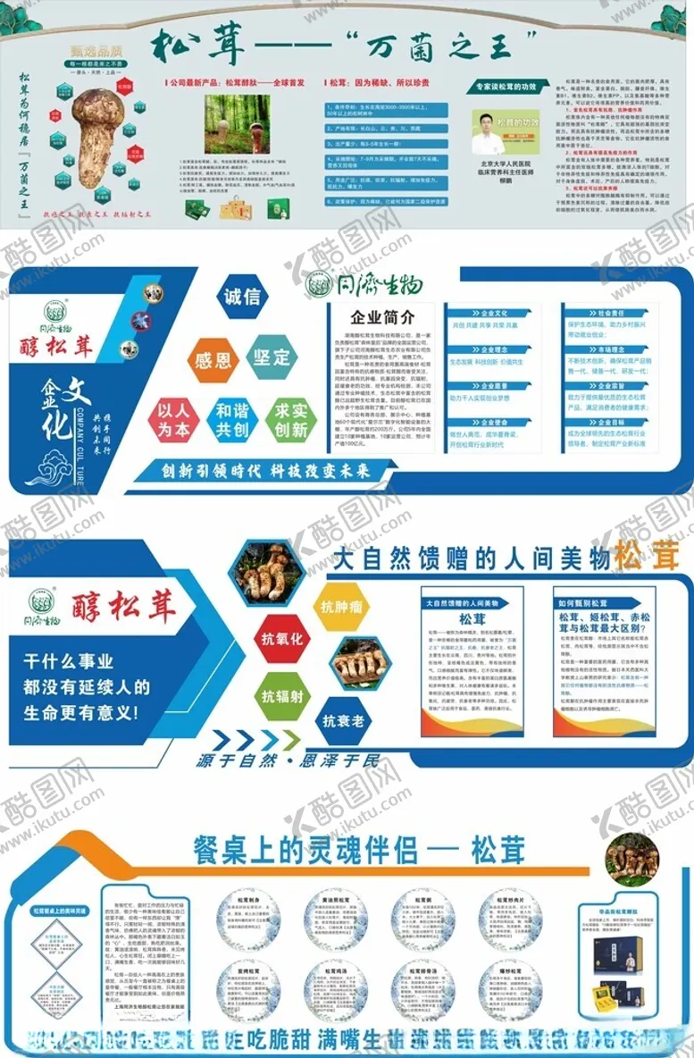 编号：23548006291951012941【酷图网】源文件下载-松茸万菌之王展板