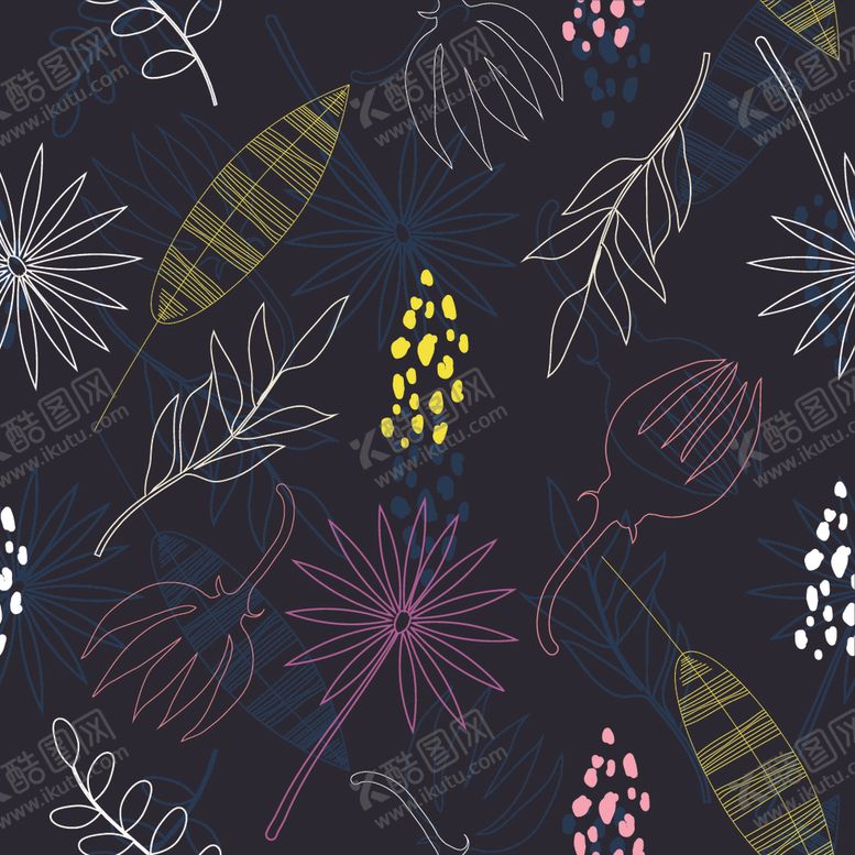 编号：35338910071037316625【酷图网】源文件下载-淡彩印花图案