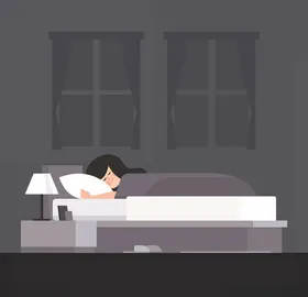 睡姿眠状态休息着觉
