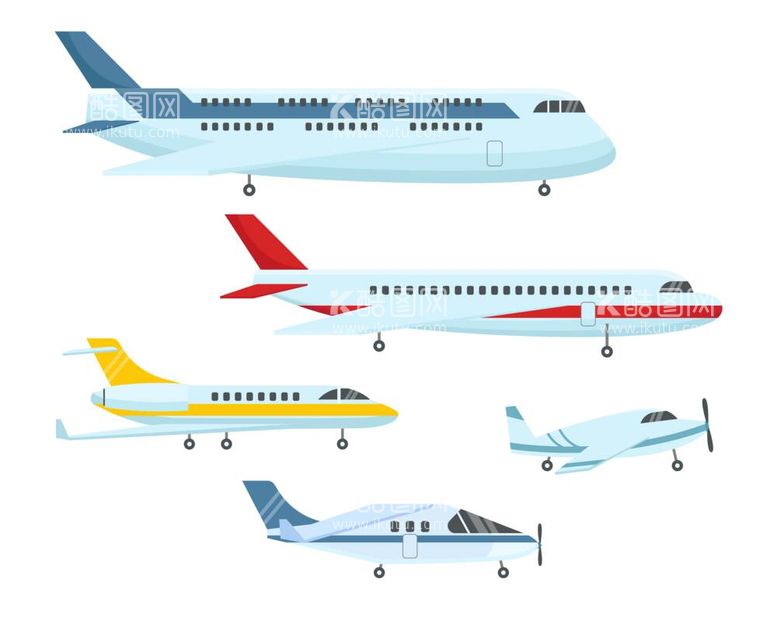 编号：96785112031717229665【酷图网】源文件下载-各类飞机矢量插画