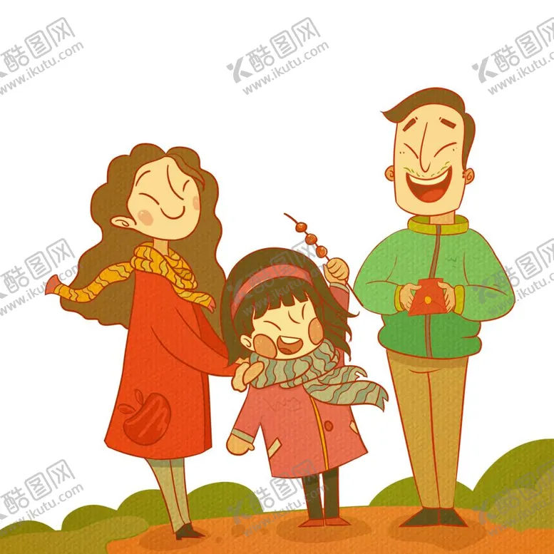 编号：20080512021024386199【酷图网】源文件下载-卡通一家三口