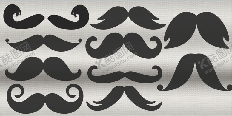 编号：52921809082319022146【酷图网】源文件下载-胡子每个图形都是单独图层