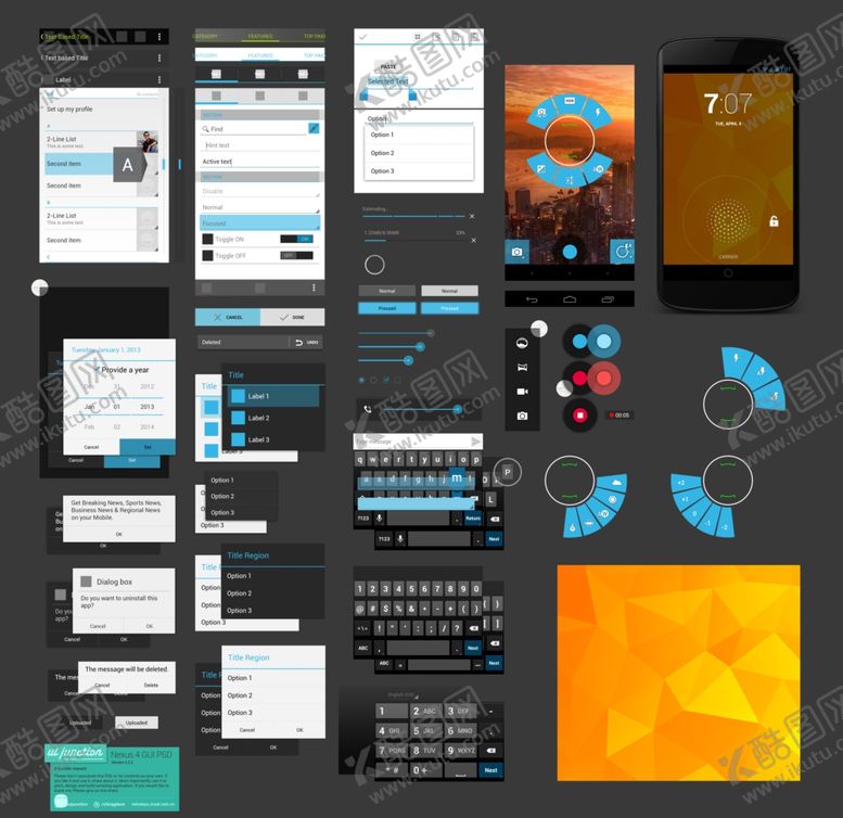 编号：68569609271501443093【酷图网】源文件下载-手机appui设计