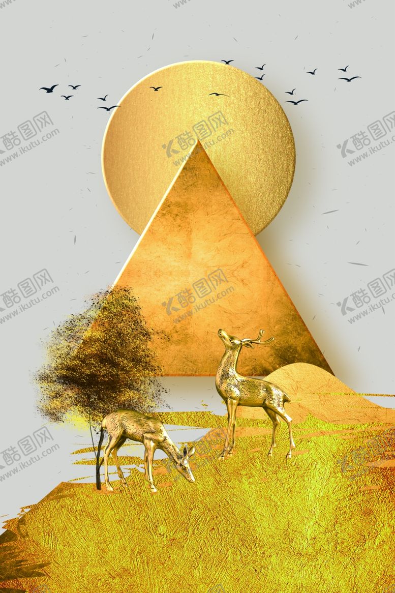 编号：94591304271306511007【酷图网】源文件下载-抽象装饰画晶瓷画玄关画