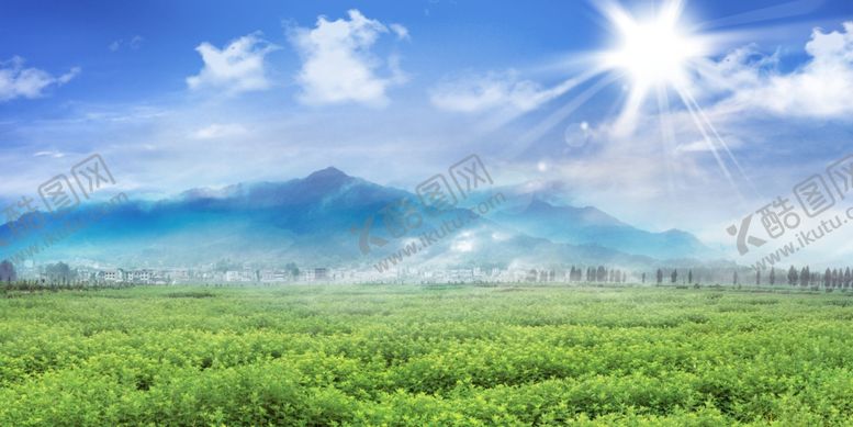 编号：34098411021205433062【酷图网】源文件下载-蓝天白云光芒万丈