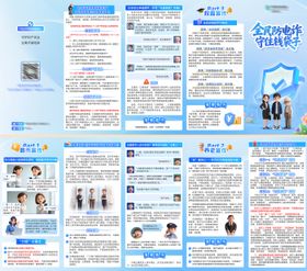 金融防诈五折页物料设计