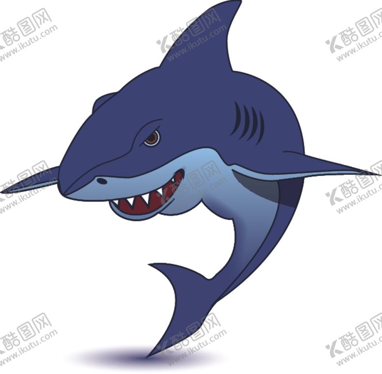 编号：99518306170617084048【酷图网】源文件下载-手绘鲨鱼