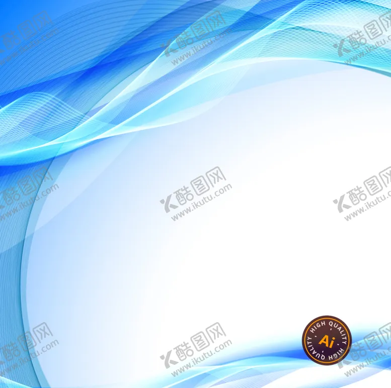 编号：34976109161820272796【酷图网】源文件下载-蓝色清爽波浪线背景