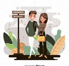 创意大学校园男女