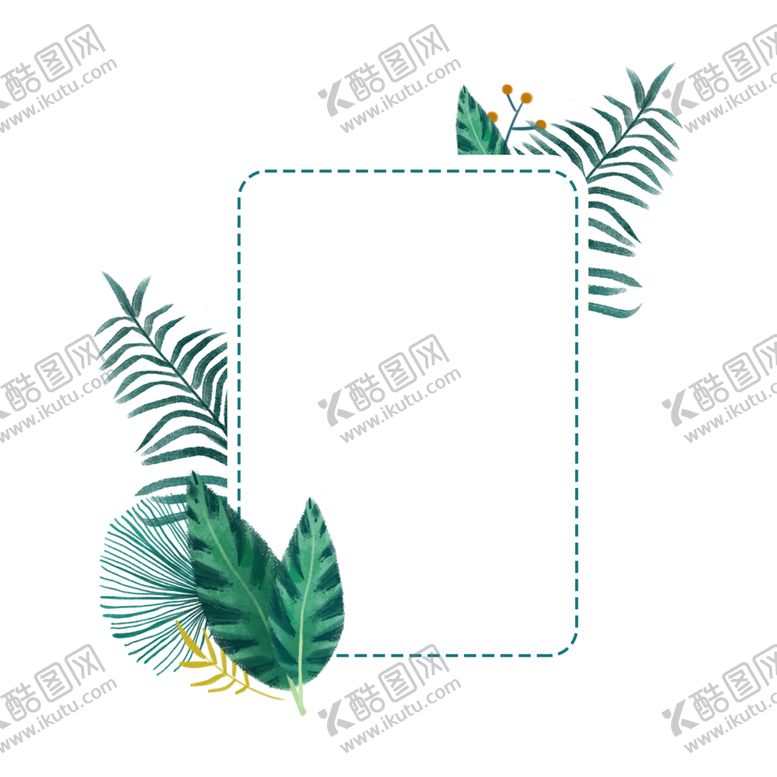 编号：55320909171541377824【酷图网】源文件下载-植物边框