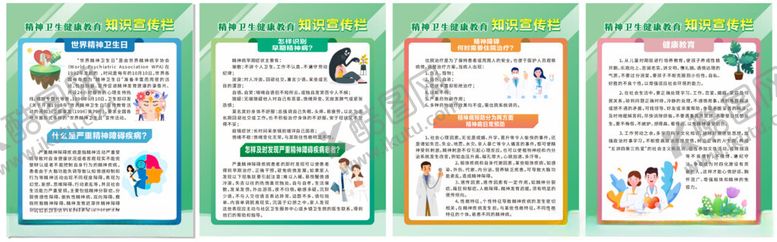 编号：60875106281433418960【酷图网】源文件下载-精神卫生健康教育知识宣传栏