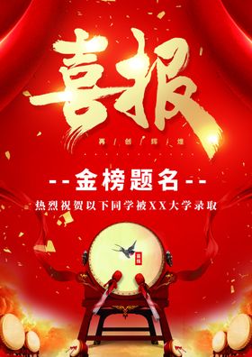 喜报海报