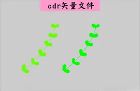 树叶花朵印花卡通植物子