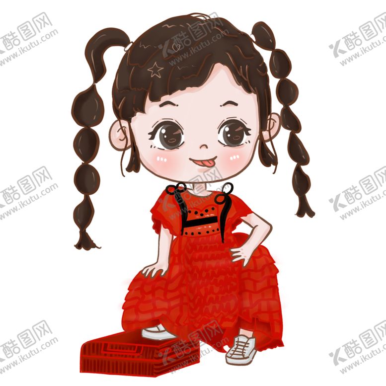 编号：61036802222151035282【酷图网】源文件下载-可爱手绘女生女孩
