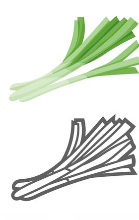 卡通手绘蔬菜素材