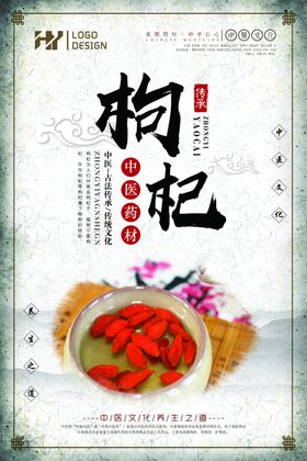 枸杞中药材中药传统文化中医药中药展板